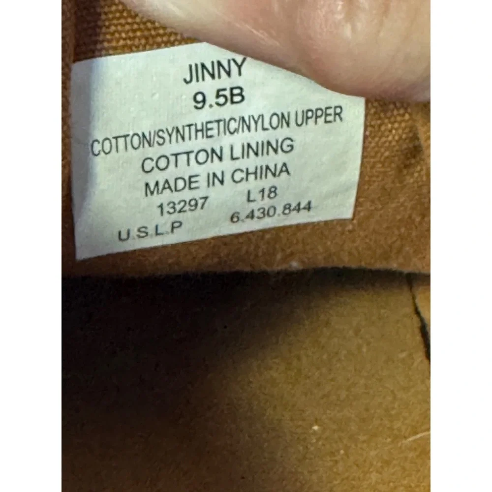 Ralph Lauren slip on casual boat tan leather Women's size 9.5B used 016